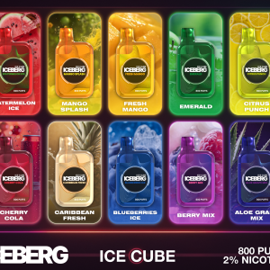 ICE CUBE 20mg 800 įtraukimai ICEBERG