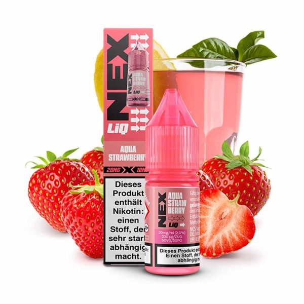 Aqua Strawberry 10vnt dežė 10ml 20mg NEXLIG Pod Salt