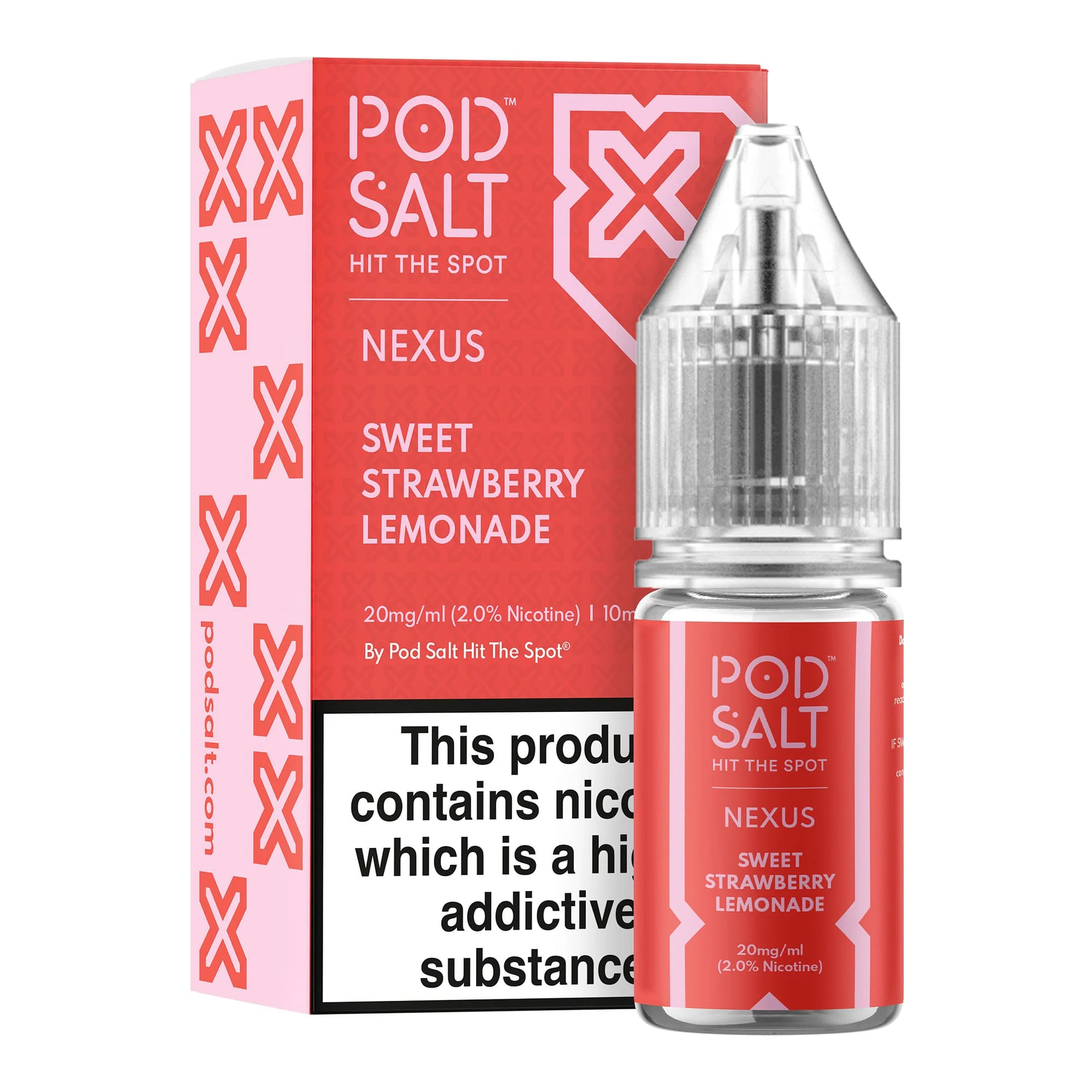 Sweet Strawberry Lemonade 5vnt dežė 10ml 20mg Pod Salt Nexus