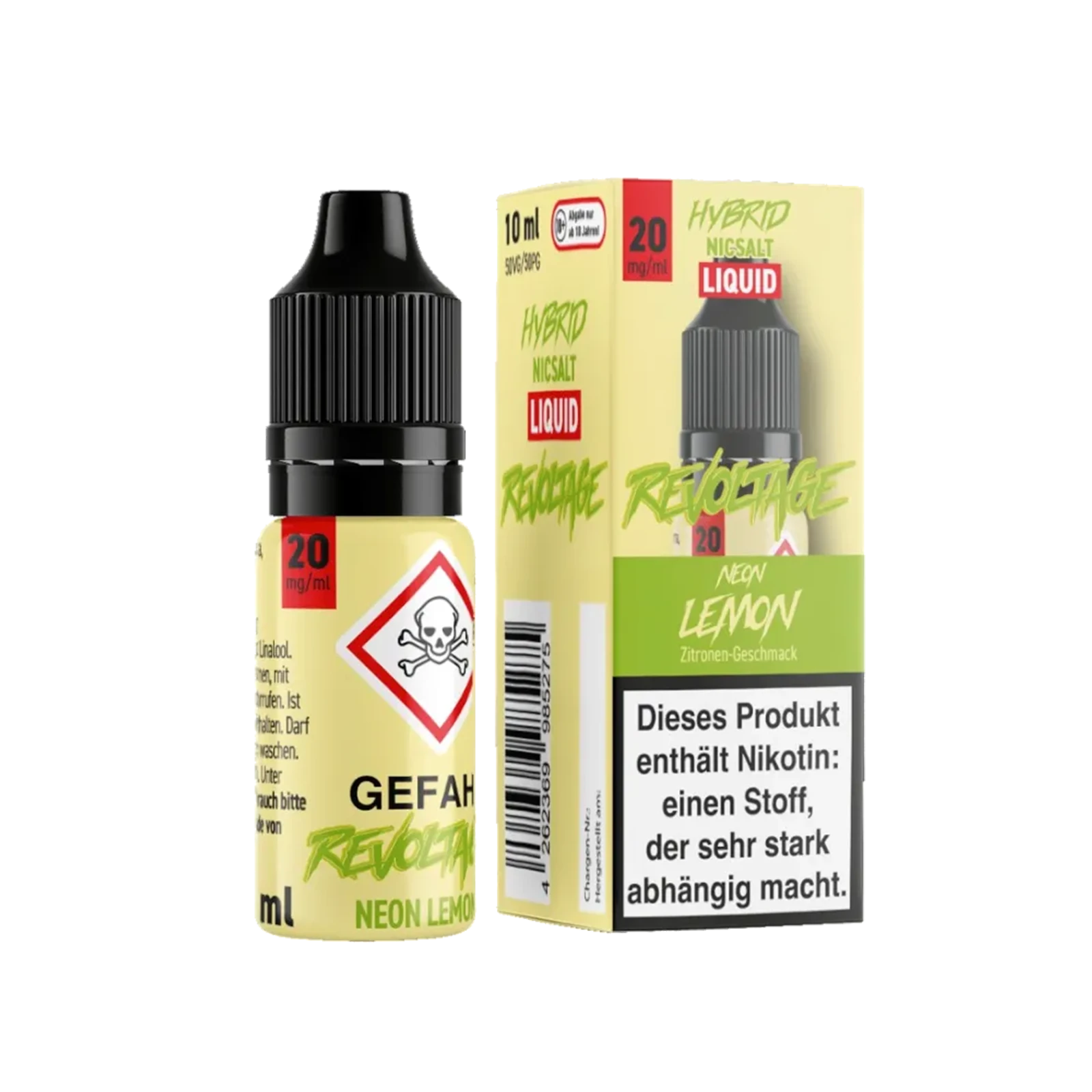 Neon Lemon 10ml 20mg Revoltage Hybrid