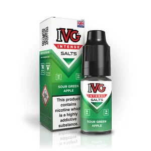 Sour Green Apple 10ML 20MG IVG INTENSE SALTS