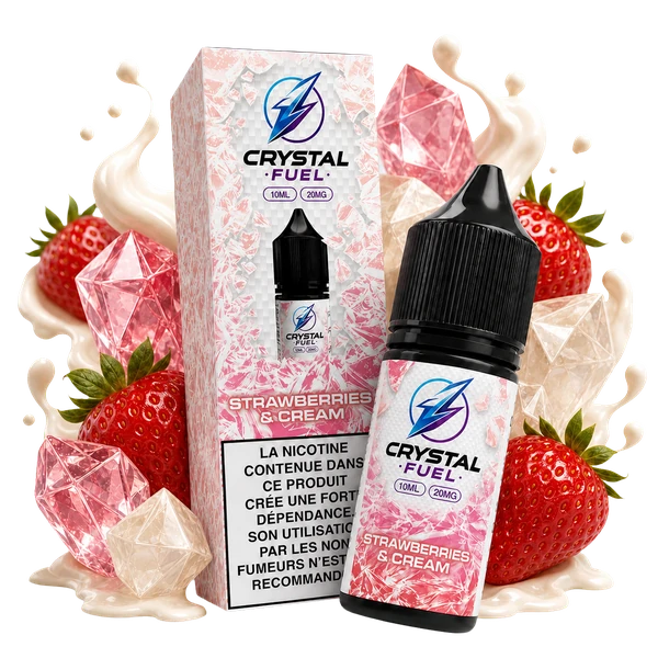 Strawberries & Cream 20mg 10ml Crystal Fuel